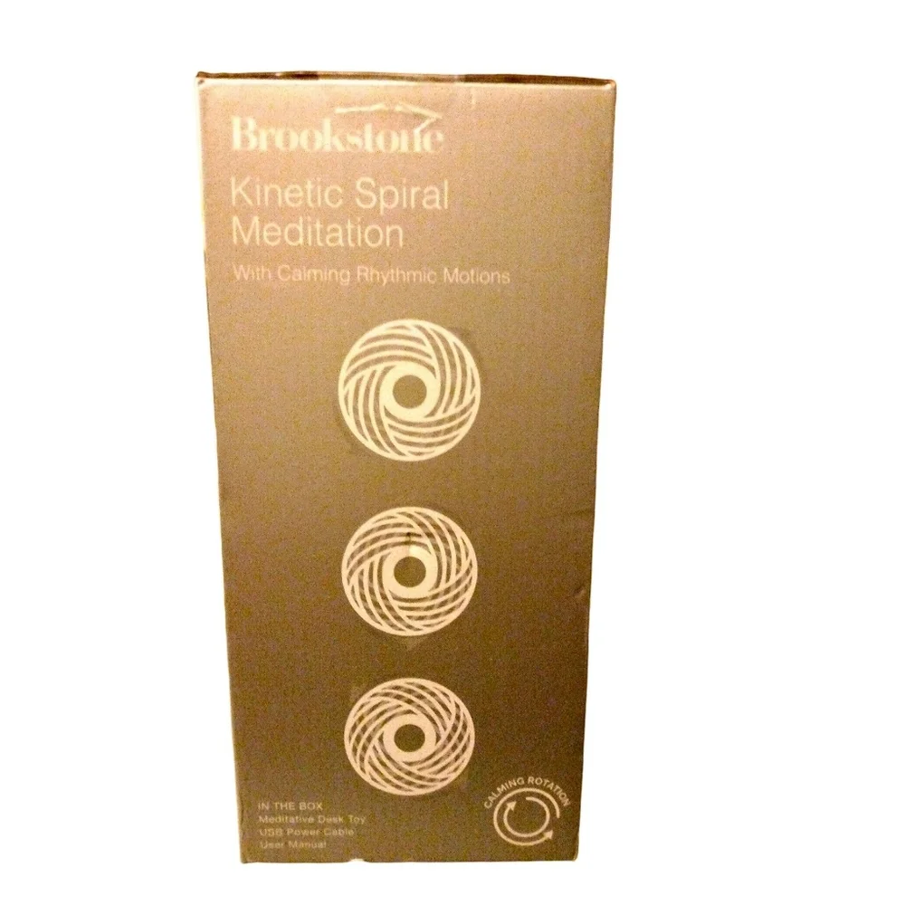 Brookstone Kinetic Spiral Meditation Zen Decor